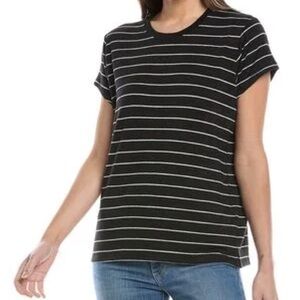 Rag & Bone Women's Blue The Knit Stripe T-Shirt Size M
